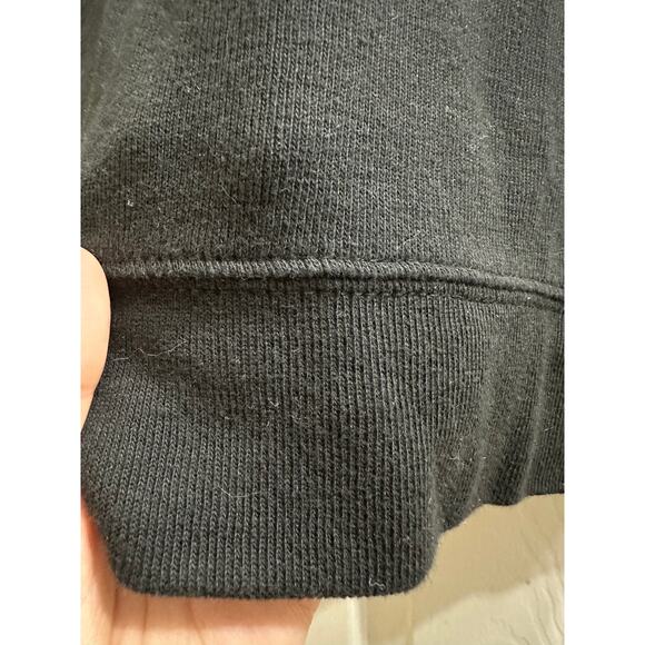 Nick(it) Quarter Zip Pullover Men’s Micro-rib Ribbed Black Sweater Medium EUC - Picture 4 of 7